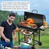 TEENO Grillwagen aus Holz, XXL-Kohlegrill mit Deckel, Produktbild-Vorschau 6