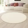 Tapis Shaggy couleur crème pour le salon et la chambre à Voir les images du produit 1