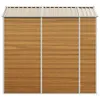 vidaXL Szopa ogrodowa Jasnobrązowa 191x215x198 cm Stal Podgląd zdjęcia produktu 6