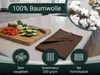 5er Set Geschirrtücher, 100% Baumwolle, 50x70 cm, braun, Produktbild-Vorschau 4