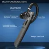 A close-up marketing image of a single Bluetooth earphone with labels indicating its multi-functional keys and range. Náhľad obrázku produktu