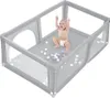 Baby Laufgitter faltbar 180x120cm Laufstall Absperrgitter Produktbild-Vorschau 2