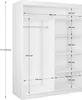 BEAUTYSOFA armoire moderne avec portes coulissantes VOX 160 Voir les images du produit 4