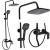 Set Doccia Rea Storm Black Matt Anteprima dell’immagine prodotto 1