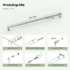 Diagrams showing the installation and size of a product. Podgląd zdjęcia produktu