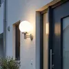 Moderne Außenwandleuchte Stahl Edelstahl IP44 Sfera Produktbild-Vorschau 9