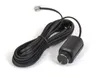 A black electronic control knob with a coiled cable and a connector on a white background. Produktbild-Vorschau