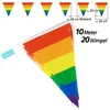 Goodymax® Wimpelkette 10 m Regenbogen Rainbow STREIFEN Produktbild-Vorschau 2
