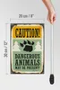 Holzschild Retro 20x30cm Caution dangerous animals Produktbild-Vorschau 6