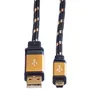 ROLINE GOLD USB 2.0 Kabel, Typ A - 5-Pin Mini, 1,8 m Produktbild-Vorschau 3