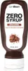 A bottle of chocolate syrup with chocolate pieces and cocoa powder. Produktbild-Vorschau