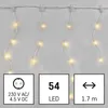 LED vánoční drop řetěz – rampouchy, 1,7 m, venkovní i vnitřní, teplá bílá, programy Náhled obrázku produktu