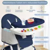 XMTECH Bleu Chaise Haute Multifonctionnelle pour Bébé : Voir les images du produit 2