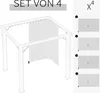 4 Ersatzvorhänge für 3x3m Pavillons, robust, für Stangen Produktbild-Vorschau 6