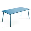 Gartentisch und 6 Metallstühle Blau - Oviala Palavas Produktbild-Vorschau 2