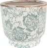 Clayre & Eef Doniczka Ø 17x15 cm Kwiaty ceramiczne Podgląd zdjęcia produktu 1