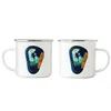 Klettern Emaille Tasse Kletterer Berge Hügel Felsen Gipfel Produktbild-Vorschau 3