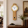 AMS Funk-Pendeluhr, Funkpendelwerk, 22x62x8cm, 5266/18 Produktbild-Vorschau 4