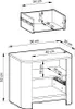 Aura Nachttisch 58 cm in Vicenza Eiche mit Push-to-Open Produktbild-Vorschau 6