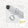 XCOAST Ohrringe - oval, Edelstahl, silber, hypoallergen - Produktbild-Vorschau 4