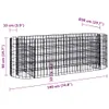 vidaXL Gabionen-Hochbeet Verzinktes Eisen 190x50x50 cm Produktbild-Vorschau 8