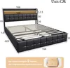 Čalouněná postel UnboxG 160x200cm s nabíjecím konektorem Náhled obrázku produktu 9