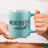 Huuraa Glitzertasse München verliebt 330ml Blau Keramik Produktbild-Vorschau 3