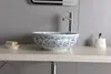 Sapho PRIORI Keramik-Waschtisch Ø 41 cm, weiß mit blau Produktbild-Vorschau 10
