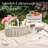 Creative Home Weiße Große Picknickkorb Weidenkorb mit Produktbild-Vorschau 3
