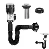 Siphon Waschbecken Abflussrohr, Syphon Badezimmer Produktbild-Vorschau 5