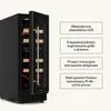 Klarstein vinotéka, slim, 2 zóny, sklenené dvere, UV Podgląd zdjęcia produktu 6