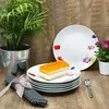 zestaw 6 talerzyków do ciasta Marie porcelana 6 osób deser Podgląd zdjęcia produktu 5