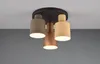 Lampa sufitowa AGUDO kawo-beżowa-ciemno szary 3xE27x40W Podgląd zdjęcia produktu 3