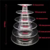 Macaron-Turm 6-stöckig, Cupcake-Ständer transparent, rund, Produktbild-Vorschau 6