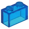 Lego® 1x2 Stein 3065 - 10 Stück Transparent Dunkelblau Produktbild-Vorschau 1