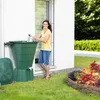 Regentonne eckig 203L mit Deckel und Hahn, Farbe: grün Produktbild-Vorschau 3
