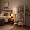 Relaxdays Kleiderständer, 2 Stangen mit Ablage, Produktbild-Vorschau 2