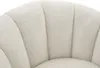 Drehsessel muschelförmig - Bouclé-Stoff - Weiß - COSSATO Produktbild-Vorschau 4