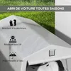 Outsunny Tente garage carport 6,2 x 3,3 x 2,4 m, 2 Voir les images du produit 6