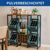 DanDiBo Getränkekistenregal 4 Kisten mit Ablage Schwarz Produktbild-Vorschau 7