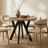 Runder Ausziehbarer Tisch für Esszimmer, PERO, Loft-Stil, Produktbild-Vorschau 1