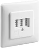 Goobay 43545 3x TAE-NFF presa da incasso, bianco - Anteprima dell’immagine prodotto 1