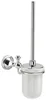Gedy NEVIS toiletborstel, hangend, keramiek, chroom Productafbeelding-voorbeeld 1