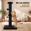 IvoQ Kratzbaum für Katzen - 90 cm - Schwarz - Stabiler Produktbild-Vorschau 2