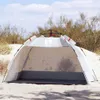 vidaXL Tente de plage 2 personnes Gris Quick Release Voir les images du produit 2
