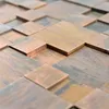 Metall Kupfer Mosaikfliesen Myron Kombi 3D Produktbild-Vorschau 3