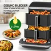 GOURMETmaxx Friteuse à air chaud 2800W, noire, avec double Voir les images du produit 11