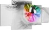 Bild auf Leinwand - Leinwandbild - Auge Regenbogen Wimper Produktbild-Vorschau 1