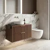 Mobiletto Da Bagno Sotto Il Lavabo Rea Mono 80Cm Marrone Anteprima dell’immagine prodotto 6
