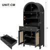 Meubles Flieks : Armoires hautes modernes de 170 cm avec Voir les images du produit 7